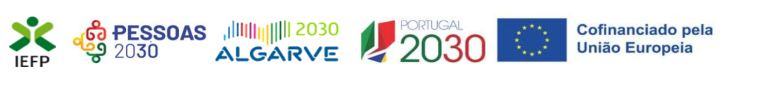 IEFP, PESSOAS 2030, Algarve 2030, Portugal 2030 — European Union co-financed funding